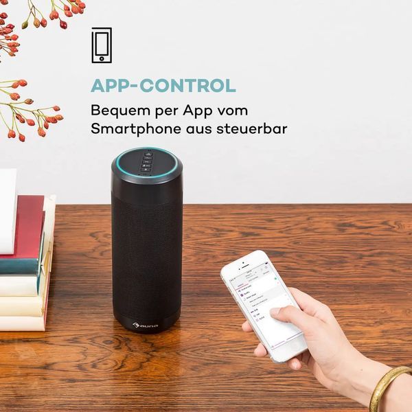 Портативна Bluetooth-колонка Auna Intelligence Tube 10032085 2703533087 фото