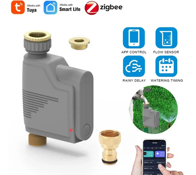 Таймер для поливу ZIGBEE WIFI TUYA GD1023 фото