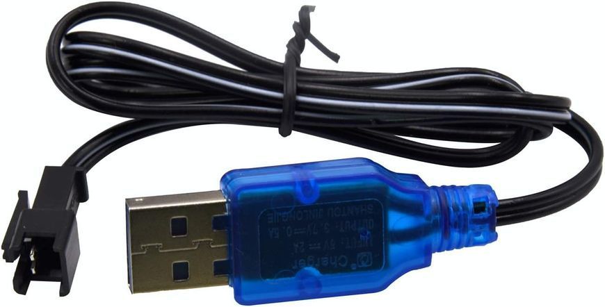 Набор зарядных USB-кабелей Blomiky 3,7 В со штекером для литиевых батарей SM-2P (2 шт) 2143 фото