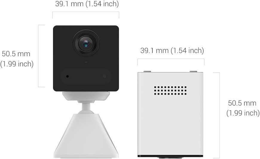 Автономна 1080p Wi-Fi камера з батареєю Ezviz CS-CB2, 2Мп, білий м0012 фото
