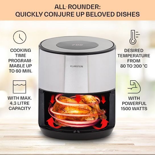Мультипіч Klarstein Crisp-Pro Air Fryer 10041145 2703534573 фото