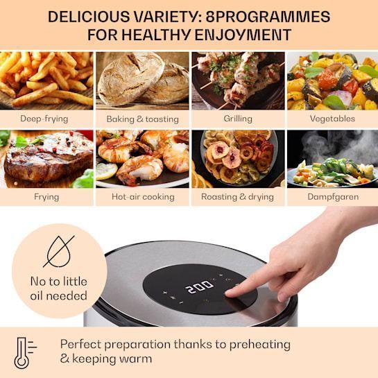 Мультипіч Klarstein Crisp-Pro Air Fryer 10041145 2703534573 фото