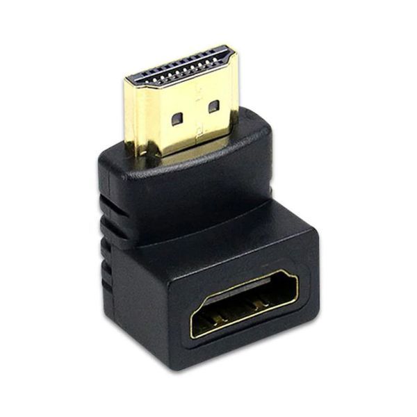 Переходник угловой для монитора/телевизора с HDMI-HDMI 90 &deg; Lesko 0667 фото