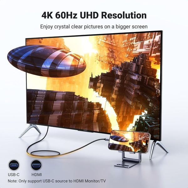 Кабель UGREEN USB C - HDMI 4K (2 м) 2391 фото