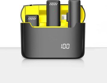 Бездротові петличні мікрофони для iPhone iPad з чохлом для заряджання (1659) 2711 фото