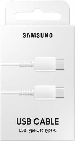 Кабель Samsung USB Type-C &ndash; USB Type-C 60 Вт 1 м White (EP-DA705BWRGRU) 0688 фото