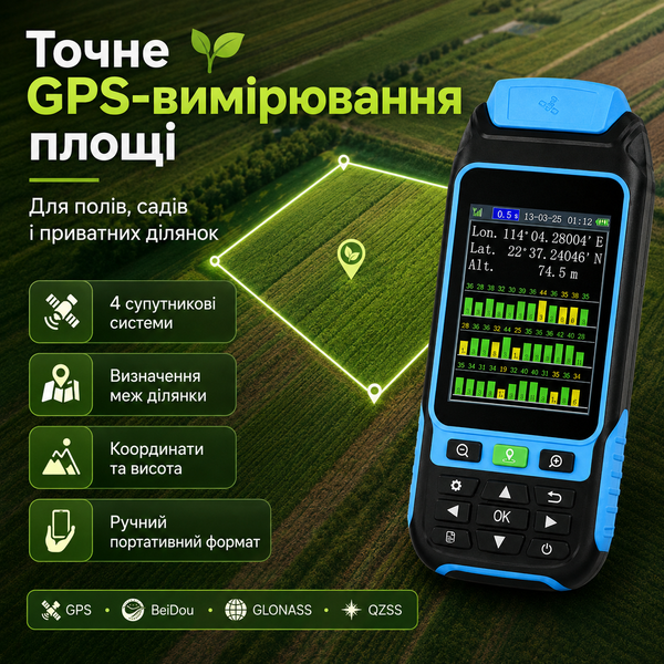 Портативний GPS-вимірювач площі земельних ділянок  GDZ14 фото