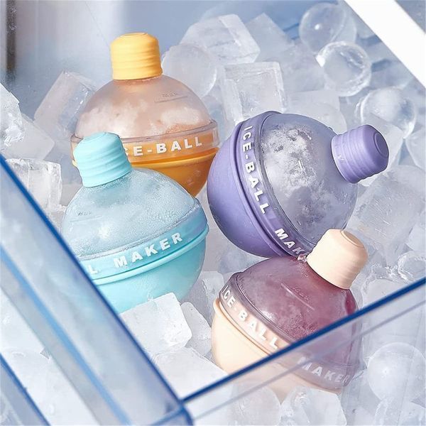 Силиконовая форма для льда 6.7x8 см Ice-Ball желтый 0719-1 фото