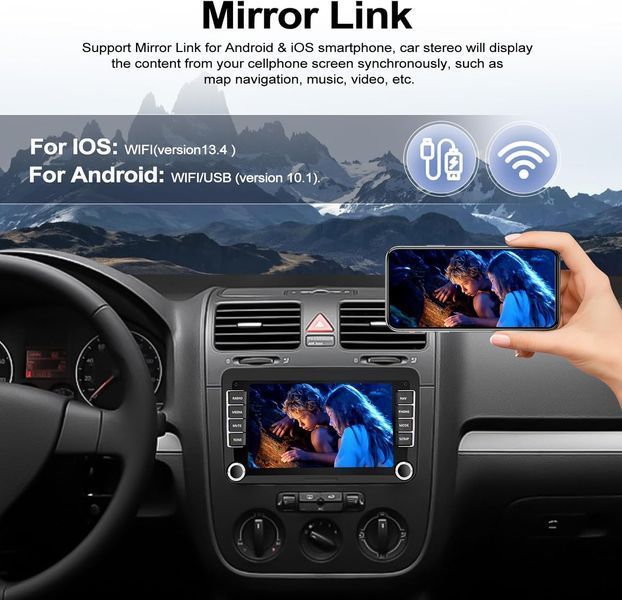 Автомагнитола CAMECHO на Android 13 GD1212 фото
