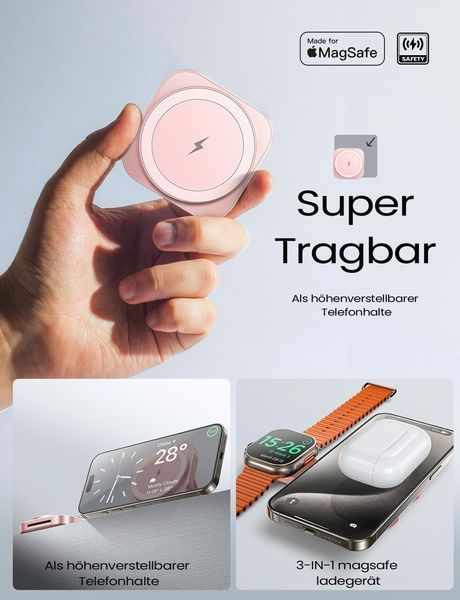 Ультратонка зарядна станція 2-в-1 для Apple MagSafe 2456 фото
