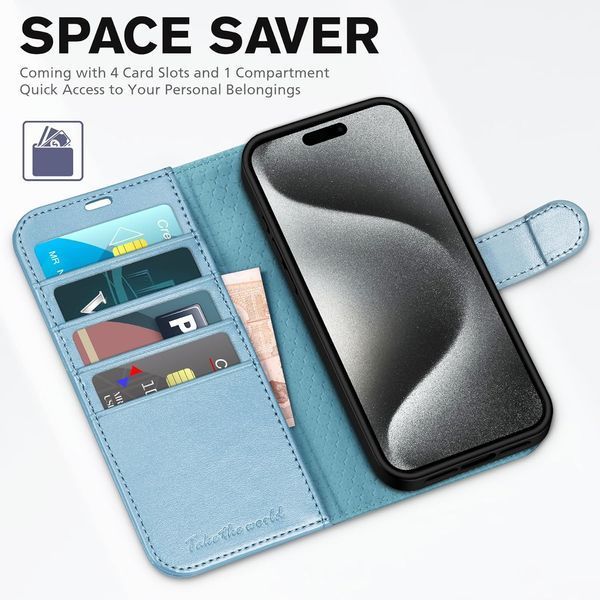 Чохол-книжка TUCCH для iPhone 15 Pro 2318 фото