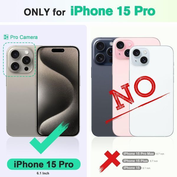 Чохол-книжка TUCCH для iPhone 15 Pro 2318 фото
