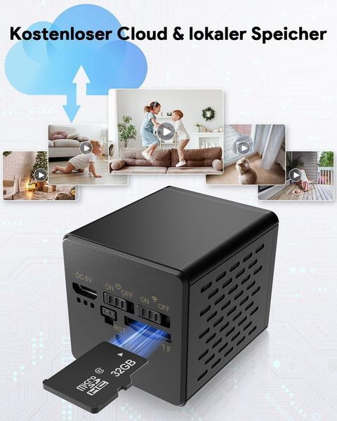 Автономная 1080p Wi-Fi камера Braload CB71 батарея 3000mAh,с картой памяти 32 Гб черный м0047 фото